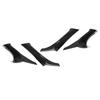 Car Interior Door Armrest Panel Trim Cover Set Fit For Lexus IS F 250 350 2006-2013 Black Carbon Fiber Texture Style Plastic