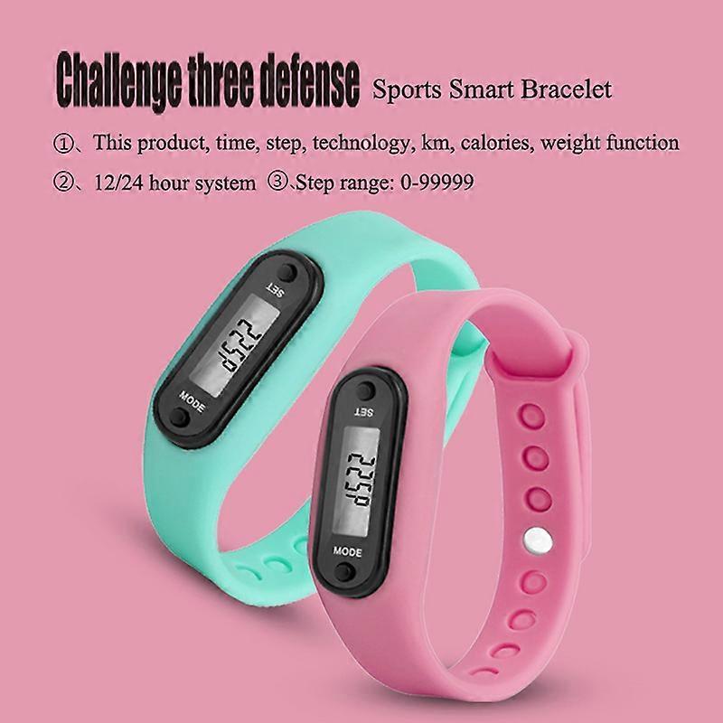 Rastreador de Actividad Contador de Pasos Reloj Deportivo Fitness Podómetro de Muñeca LCD Adulto Niño