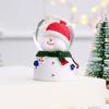 Jul Snöglob Färgskiftande Ljus Jul Kristallkula Dekor Harts Glas Julkula