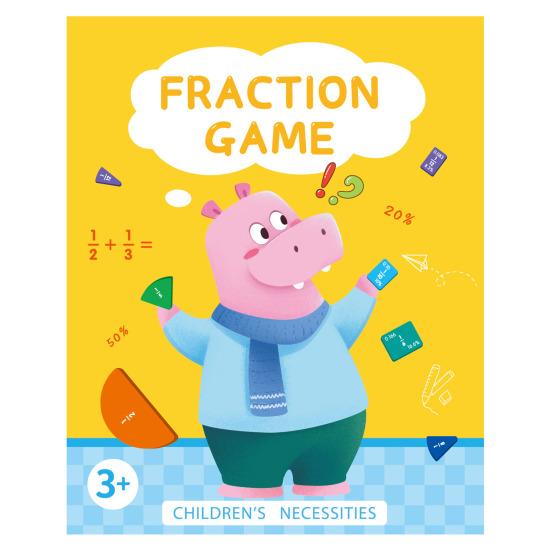 Magnetic Fraction Tiles Circles Book with Pen Percentage Decimal Fraction Learning Elementary Students Teaching Aid Educational Fraction Puzzle