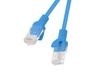 Patchcord Lanberg UTP kat.5e 1m niebieski