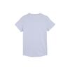Puma Solid Color Outdoor Casual Sports Crew Neck Short Sleeve T-Shirt Women Tops Light-Purple 674076-61