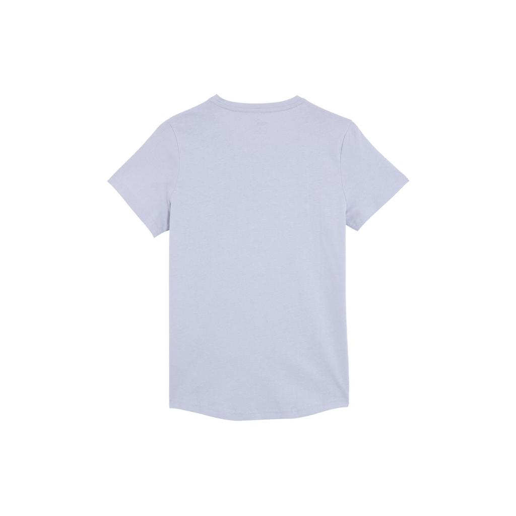 Puma Solid Color Outdoor Casual Sports Crew Neck Short Sleeve T-Shirt Women Tops Light-Purple 674076-61