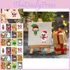 Colorful Xh059 Christmas Santa Snowman Diy Puzzle Stickers For Kids Fun Crafting
