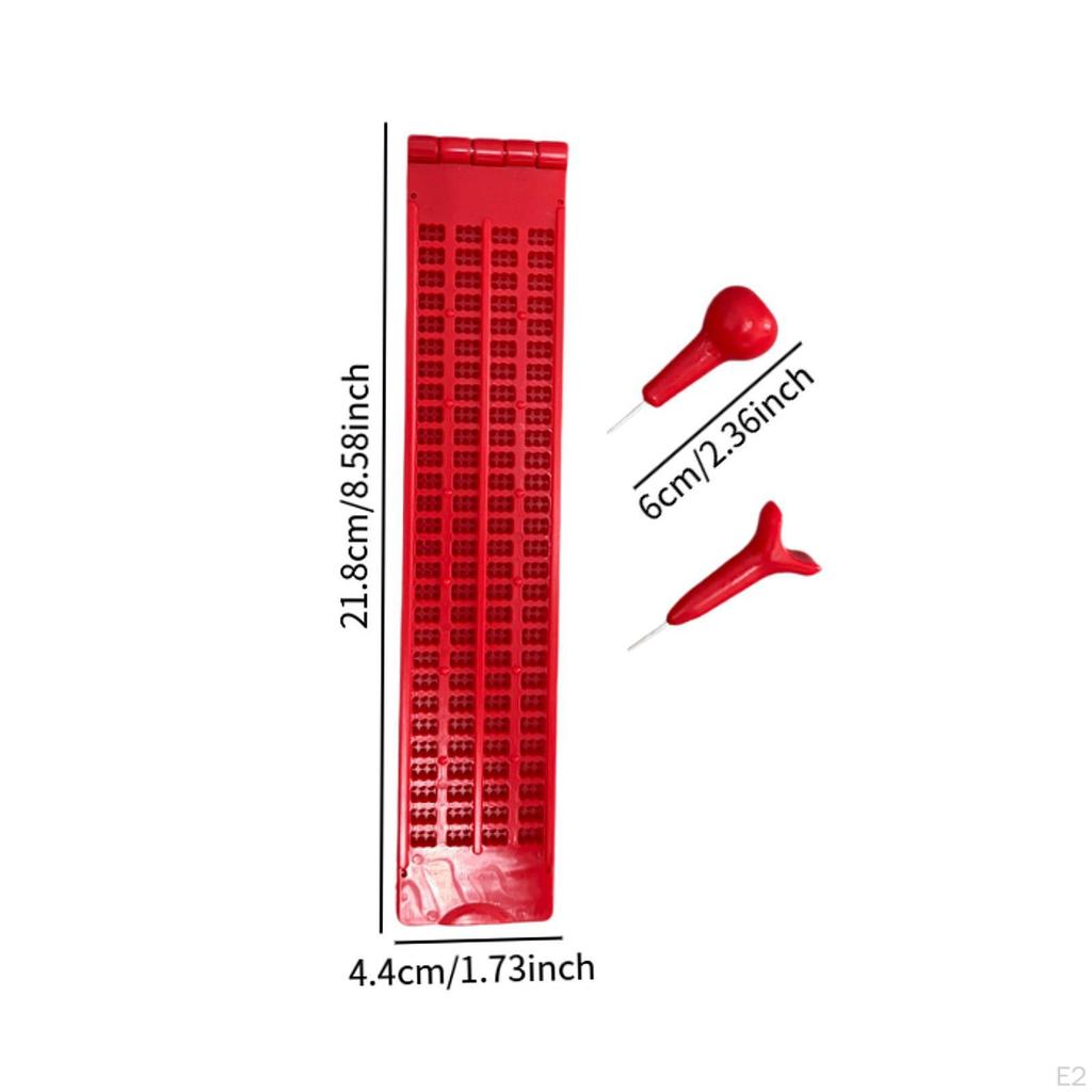 Braille Writing Slate and Stylus Kit Sturdy Practical Learning Supplies for Visually