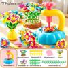 DIY Fabric Flower Bouquet Craft Kit Eco-Friendly Material Handmade Art Toy No Odor for Kids Home Art Project Festival Gift