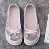 Damen Freizeitschuhe mit Aushöhlungen, weicher rutschfester Sohle und Retro-Ethno-Design