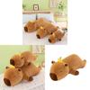 Plush Lounge Capybara Pillow Cozy Bedrest Companion Snuggle Sleep Stuffed Toy