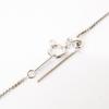 K18WG [Excellent Condition] Masumi Kasahara K18WG D0.45 0.75 Diamond/Sapphire Heart Necklace White goldUsed