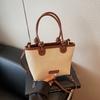 Boho Woven Tote Bag For Women With Zipper Closure For Casual Travel