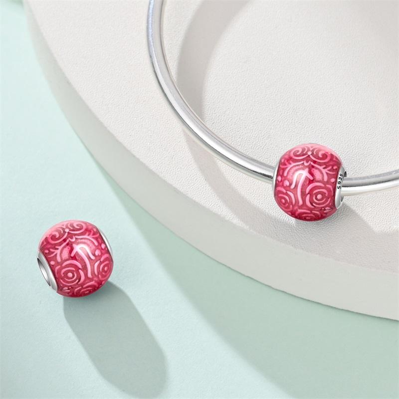 Copper Fruit Ice Cream Flower Travel Robot Beads Pendant Charms Fit Original Bracelet Charm Bead Necklace Diy Female Jewelry