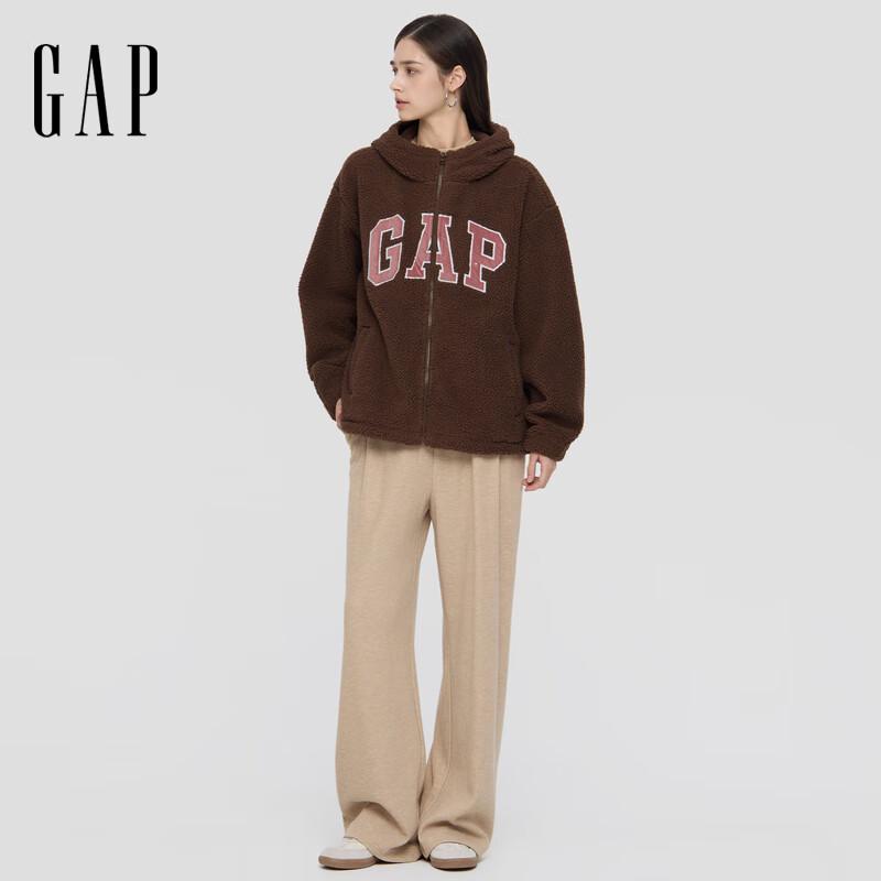 

Женская осенняя толстовка Gap 2025 из вельвета с логотипом свободного кроя XL