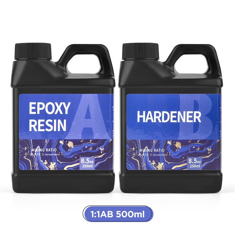 Resin Epoxy 500/1000ml 1:1 AB Resin Epoxy Glue High Adhesive Hardener Crystal Glue Jewelry Making Transparent Mixed Clear DIY