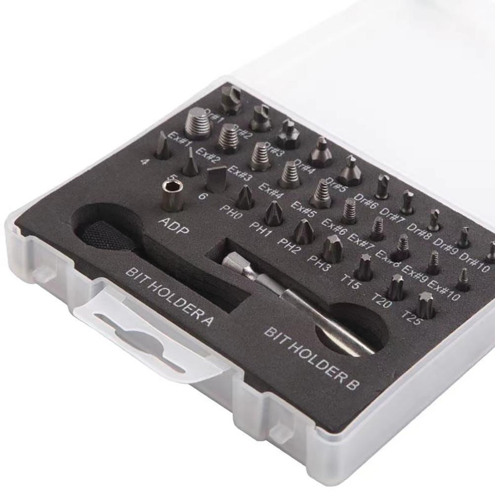 33-teiliges beschädigtes Schrauben-Ausdreher-Set für abgebrochene Schrauben, Mehrzweck-HSS-Ausdreher für abgebrochene Schrauben