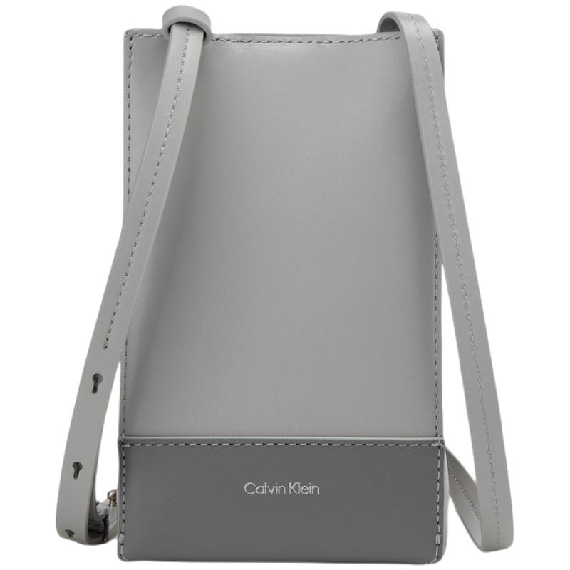 

Calvin Klein Commuter Portable Leather Shoulder Crossbody Bag Medium Women bags Pearl-Gray 4F1013G-PDE PDE-Pearl Gray