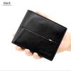 Short Men Wallets Slim Credit Card Holder RFID Blocking Waterproof Leather Purse Classic Coin Pocket Black Male Wallet