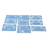 9pcs Face Painting Stencils Kit Washable Paint Template Stencils Template for Halloween Holiday Party Cosplay