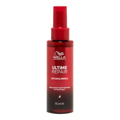 [Authorized Retailer] Ultime Repair Miracle Night Treatment 95ml Hair Milk by Wella, a Leave-in Treatment for Damaged Hair.
