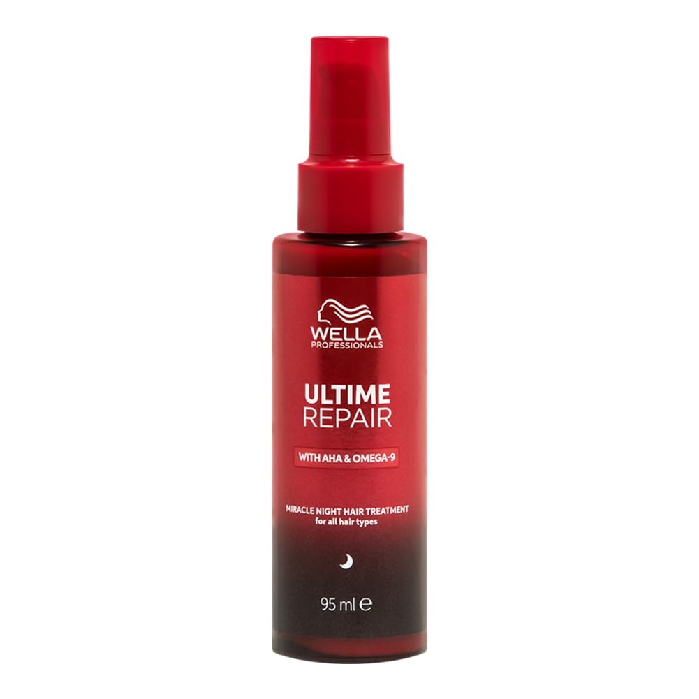 

[Authorized Retailer] Ultime Repair Miracle Night Treatment 95ml Hair Milk by Wella, a leave-in treatment for damaged hair.