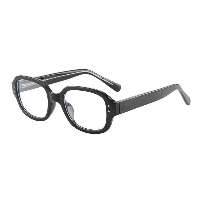 Korean Style Retro Light Oval Glasses Frame - Simple, Cute, and Stylish for Women