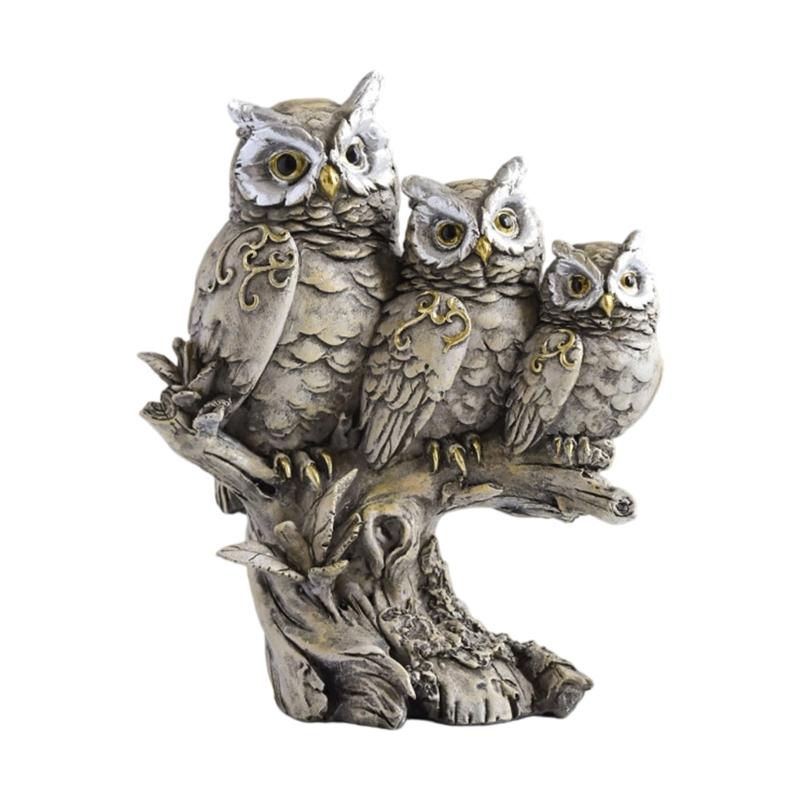 

Artistic Family on Branch Ornament Resins Sculpture Decoration Suitable For Study Desk Or Windowsill Accessories чёрный
