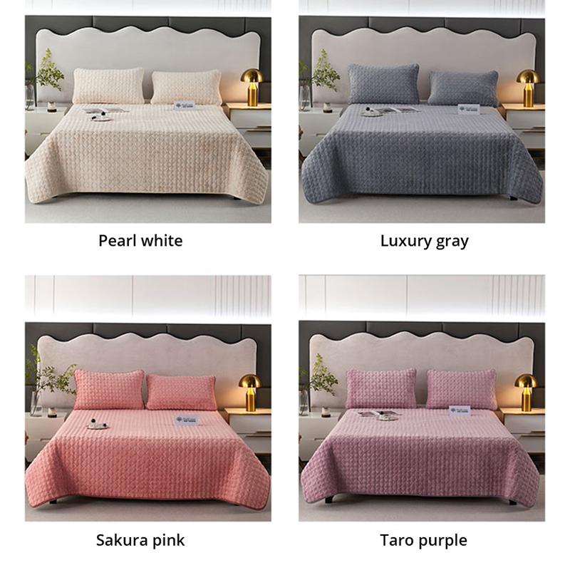 3PC Waterproof Non-silp 7mm Latex Mattress Cover Pad Washable Latex Mat Bed Cover for Single Double Bed Topper