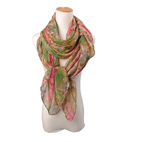 Mixed Color Cotton Voile Scarf Shawl Scarves Beachwear Wrap