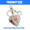 Lovely  Butterfly Heart Mirror Keychain Perfect For Keys Bags And Earphones Trendy Phone Ornament for Women