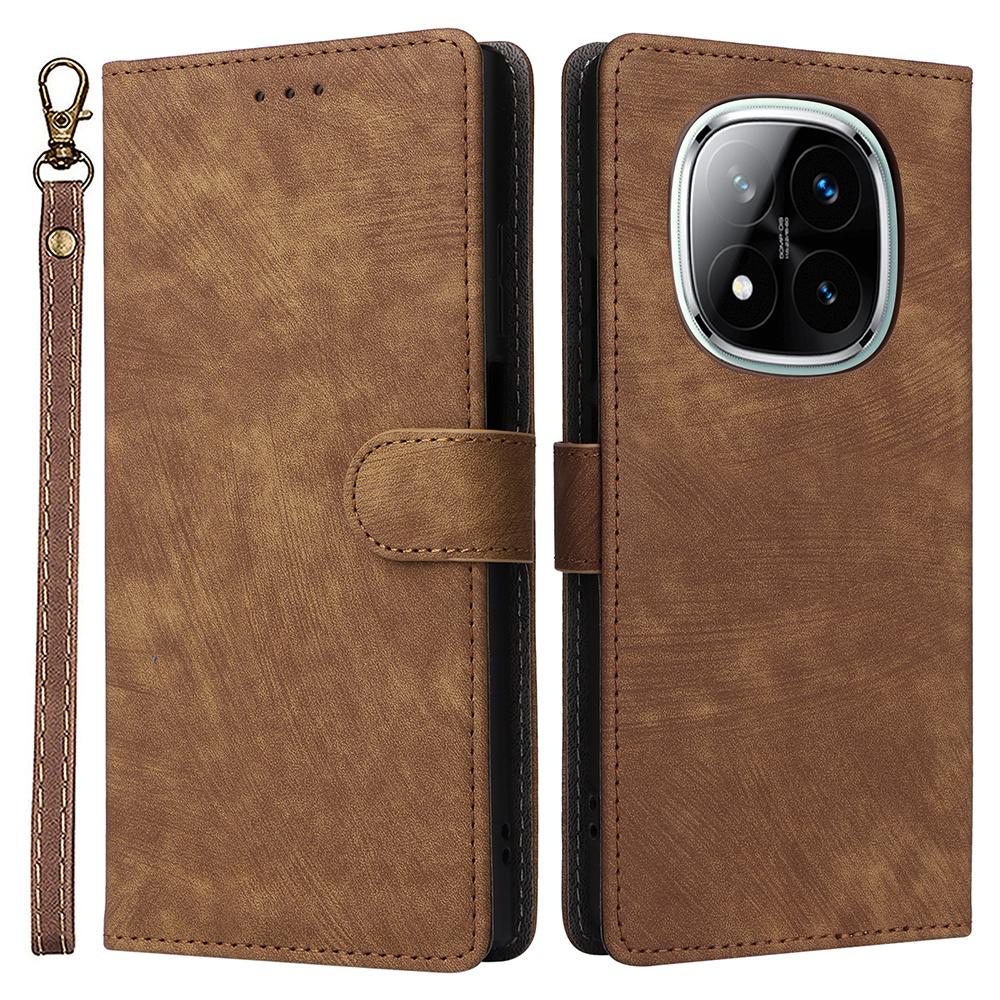 

Для Xiaomi Note 14 Pro+ 5G/Note 14 Pro 5G/Poco X7 5G Чохол-гаманець Блокування RFID Шкіряна обкладинка зі штучної шкіри Підставка Перегляд Brown