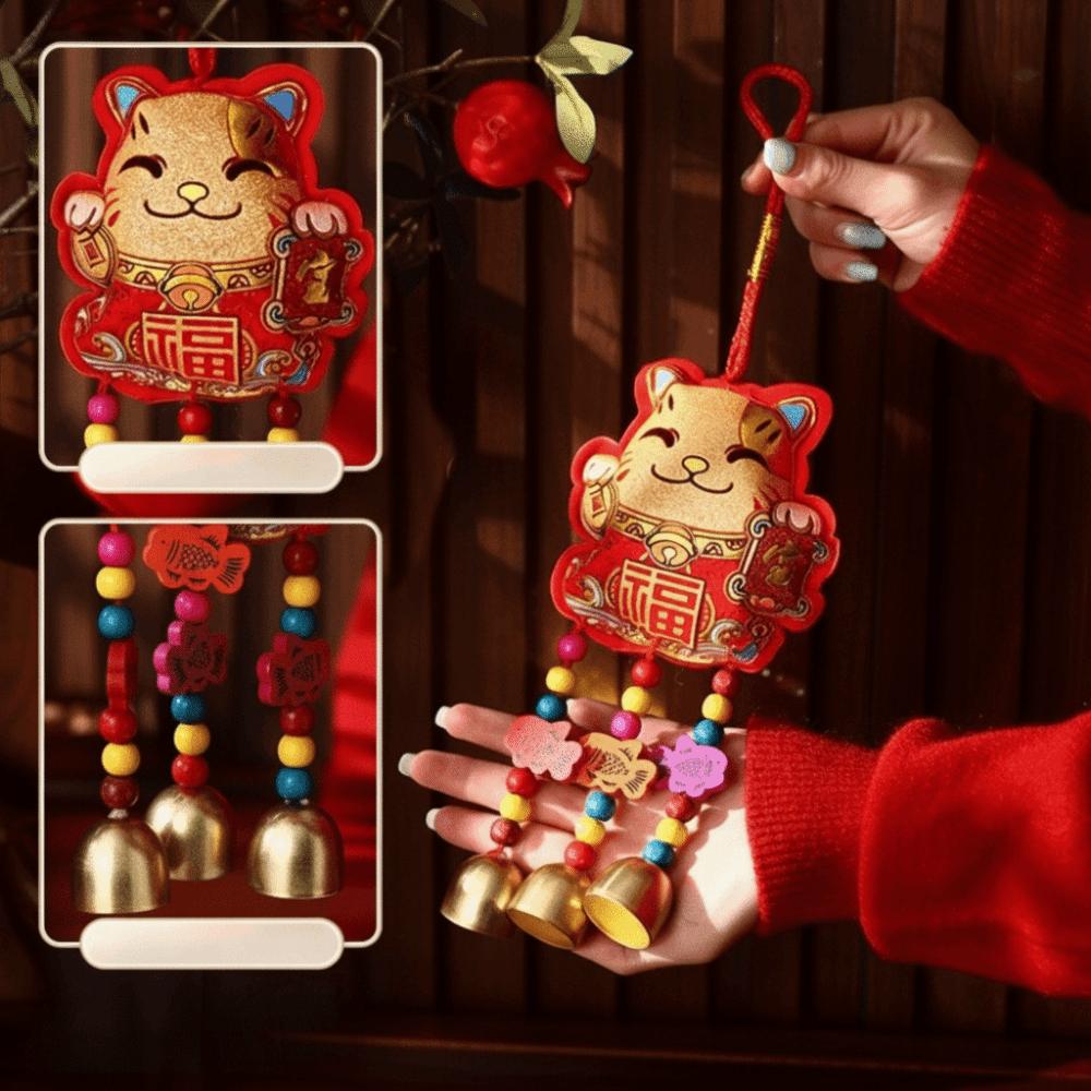 The God of Fortune Chinese New Year Decoration Embroidered 2026 Year of The Horse Spring Festival Decorations Chinese Style Red
