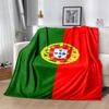 Portugal flag Flannel Blanket Soft All-Season Throw, Design for Camping, Car Travel, Hiking Sofa, Bed, Office Perfect Gift for Parties