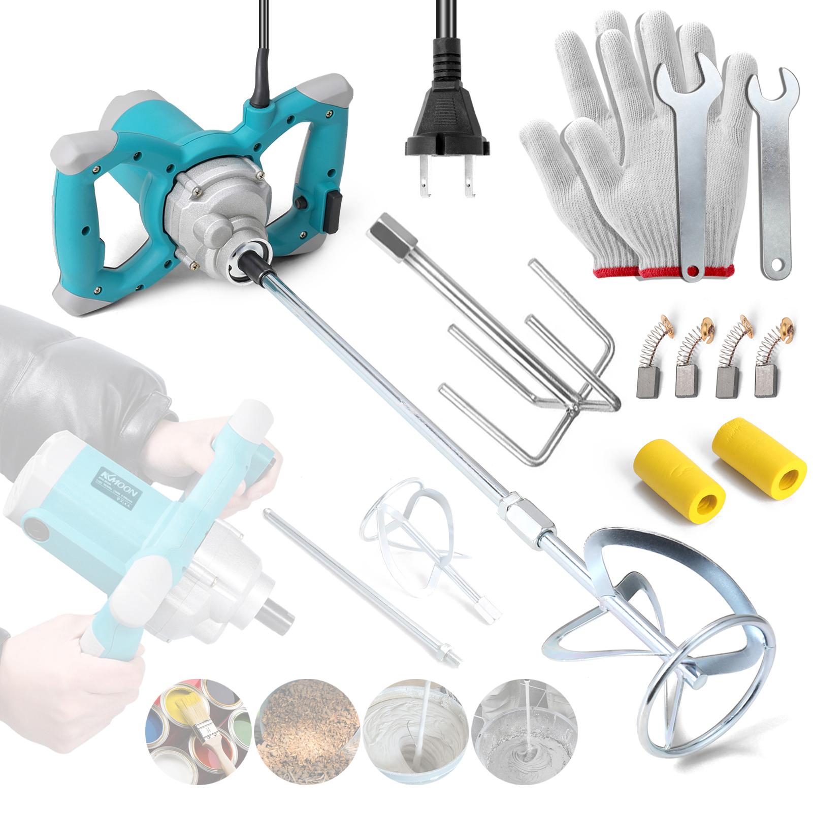 

KKmoon 2600W Электрический Бетономешалка Портативный Ручной Бетономешалка 6 Скоростей Регулируемая US Plug разноцветный