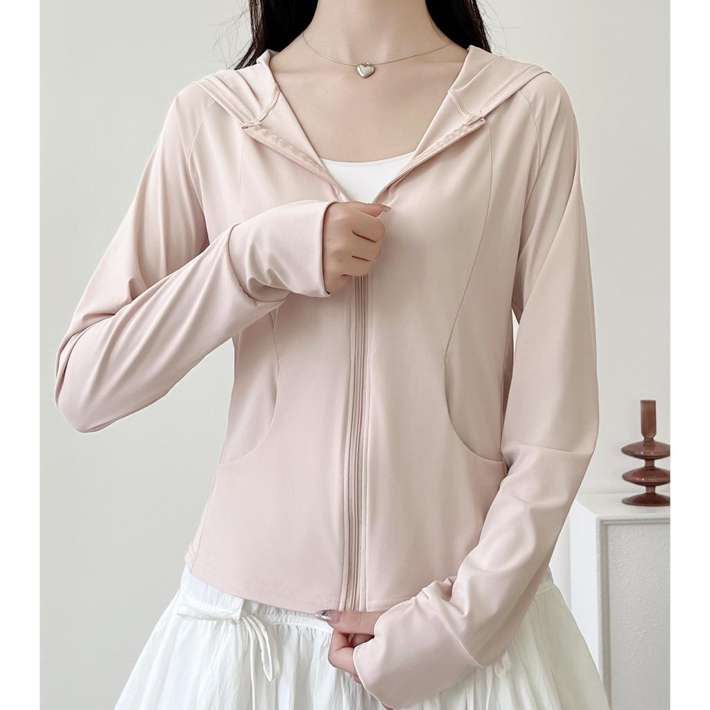 Pocket Summer Outdoor Ice Silk Sunscreen Clothing New UV Protection Sunshade Light Skin Clothing Sunscreen Clothing