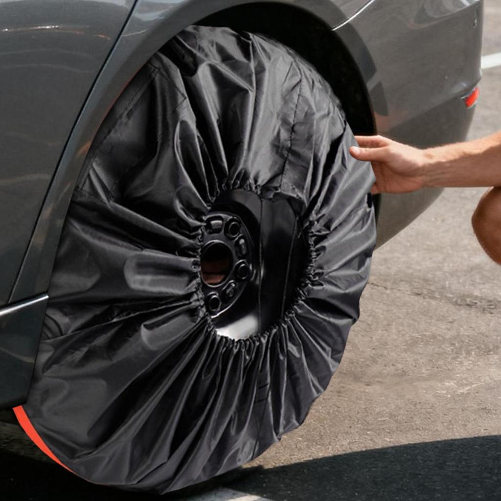 Car Spare Tire Cover Waterproof Anti-Puncture Spare Wheel Protective Cover Car Tire Protective Cover for Rvs Trucks Automotive