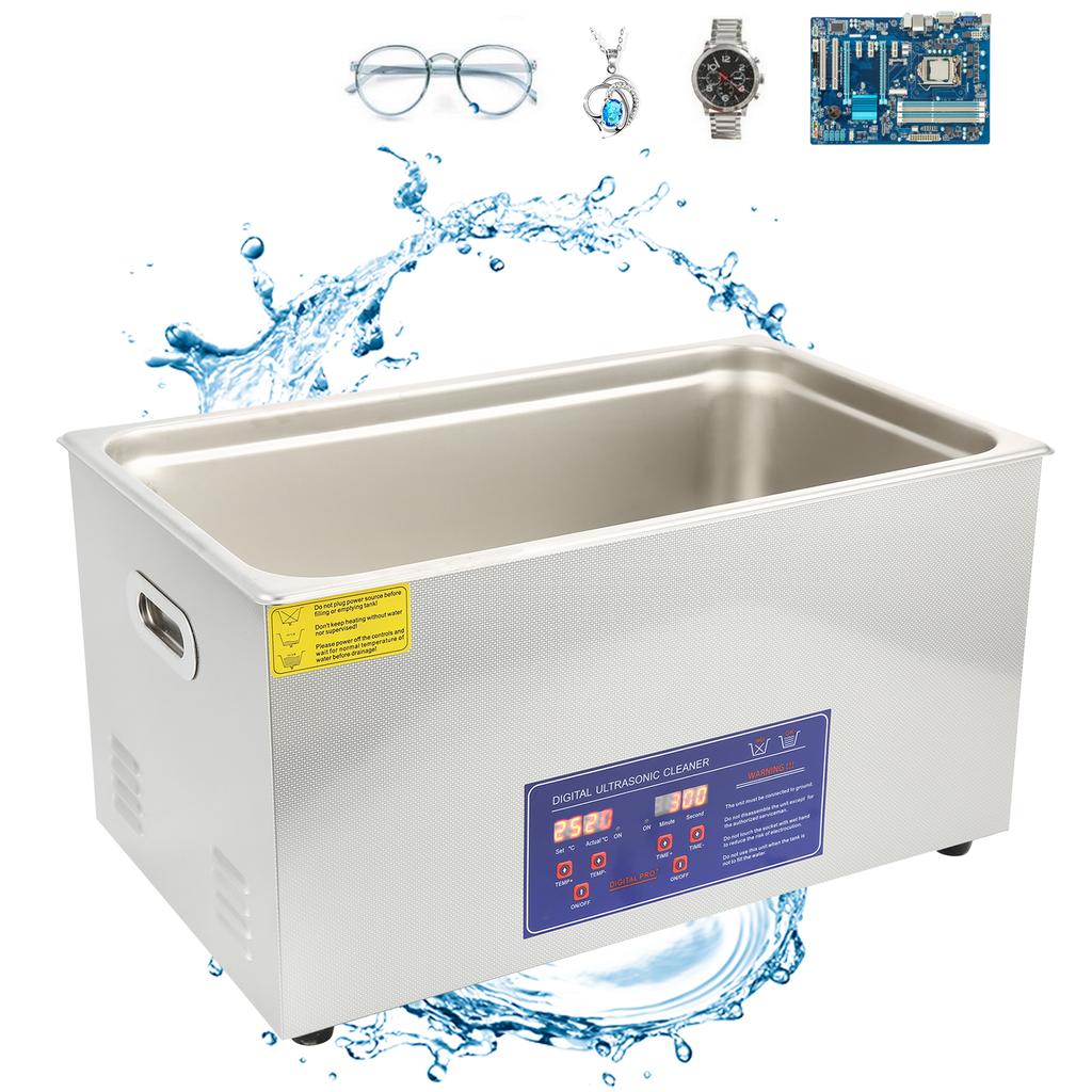 Ultrasonic Washing Machine Digital Timer Heating for Jewelry Cleaning Equipment PS‑80A