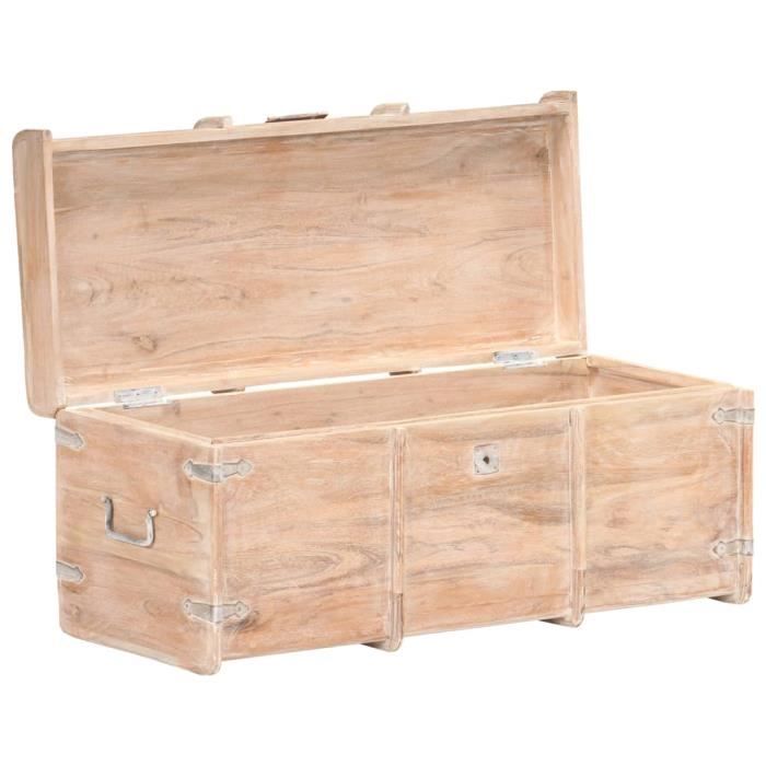 VidaXL Coffre de rangement 90x40x40 cm Bois d'acacia solide
