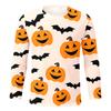 Spring and Autumn Round Neck 3D Halloween Printed Top Fashionable Casual Long Sleeved Men's T-shirts