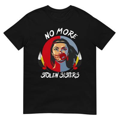 No-More Stolen Sister Red Hand MMIW Awareness America Native T-Shirt