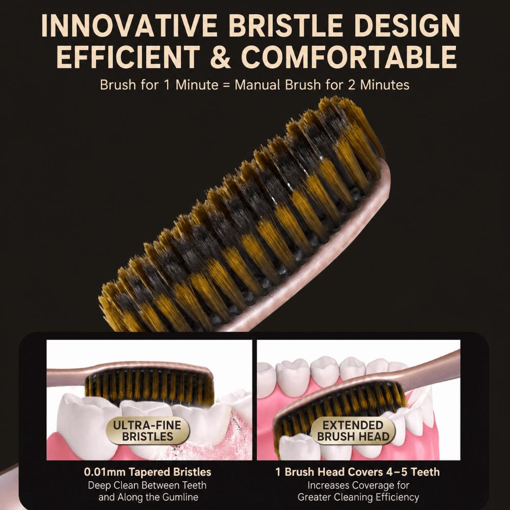 5Pcs Curved Handle Soft Hair Toothbrushes Deep Cleaning Adults Oral Care Home Travel Hotel
