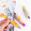 Short Mini Elegant Dot Flower Printed Boho Style Ballpoint Pen For Bowling Shape Pen School Office Supplies