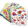 12 Sheets Of Watercolor World Flower Contrast Base Material Paper Diy Collage Decorative Handbook Scrapbook Back