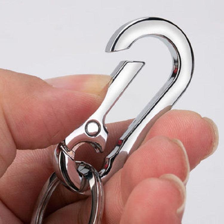 Carabiners Clips Keychain Hook Buckle Single Loop Indoor Outdoor Tools for Backpack Camping Hiking
