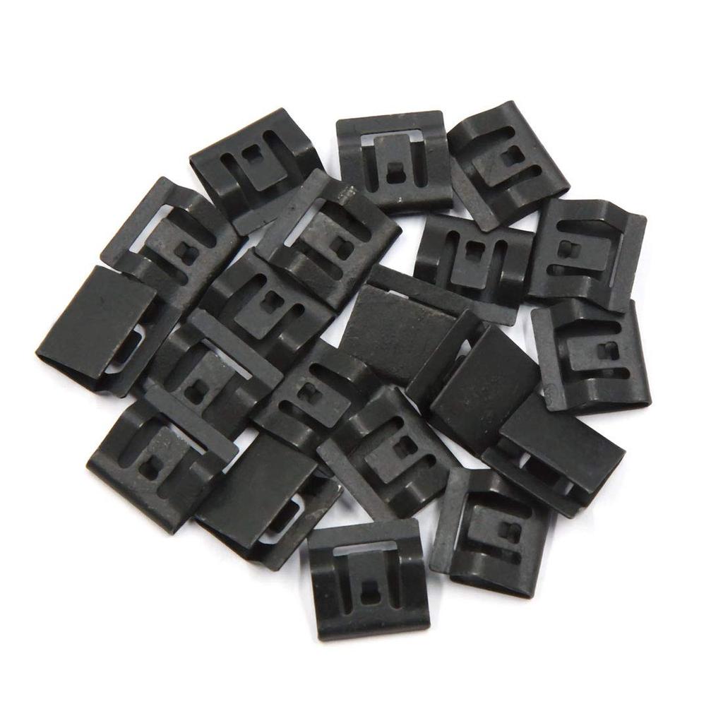 uxcell Car Retainer Clip Metal Automotive Rivet Clamp 14mm x 13.8mm Pack of 20