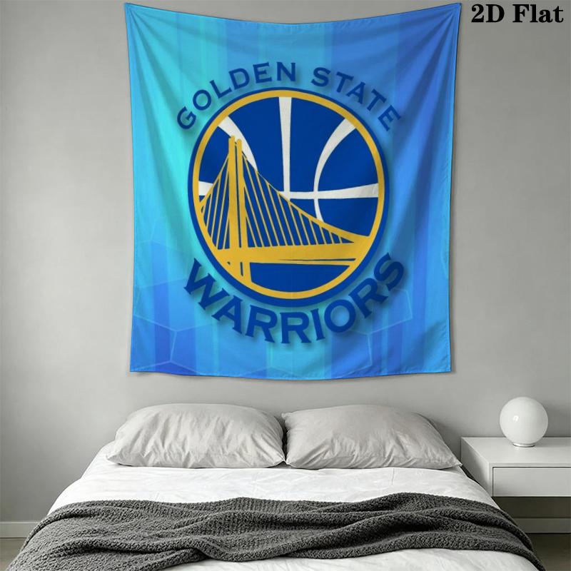 Golden State Warriors Wall Tapestry Aesthetic Wall Hanging Printed Fabric Blanket Decorative Tapestries for Bedroom Living Room Home Decor