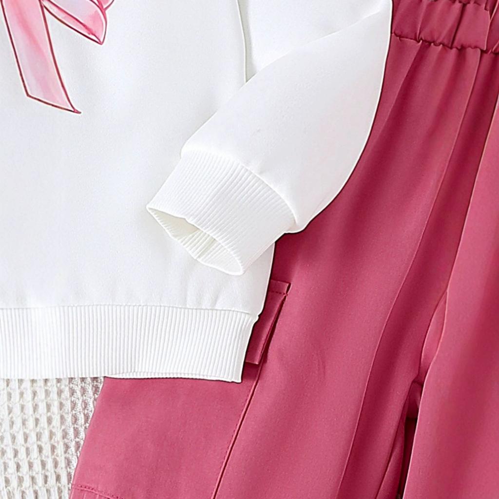 Kids Casual Long-Sleeve Set, Comfortable Daily Wear Outfits