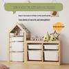 Children's Solid Wood Toy & Book Storage Shelf and Cabinet