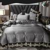 Summer European Ice Rayon Bed Skirt Bedding Set Skin-Friendly Silky Quilt Kit for Sleepers Ice Silk Cozy Cooling Bedspread Sets