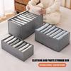 4 Pieces Large Capacity Holding Boxes With 9 Partitions Soft pliable Design For Bedroom And Cabinet