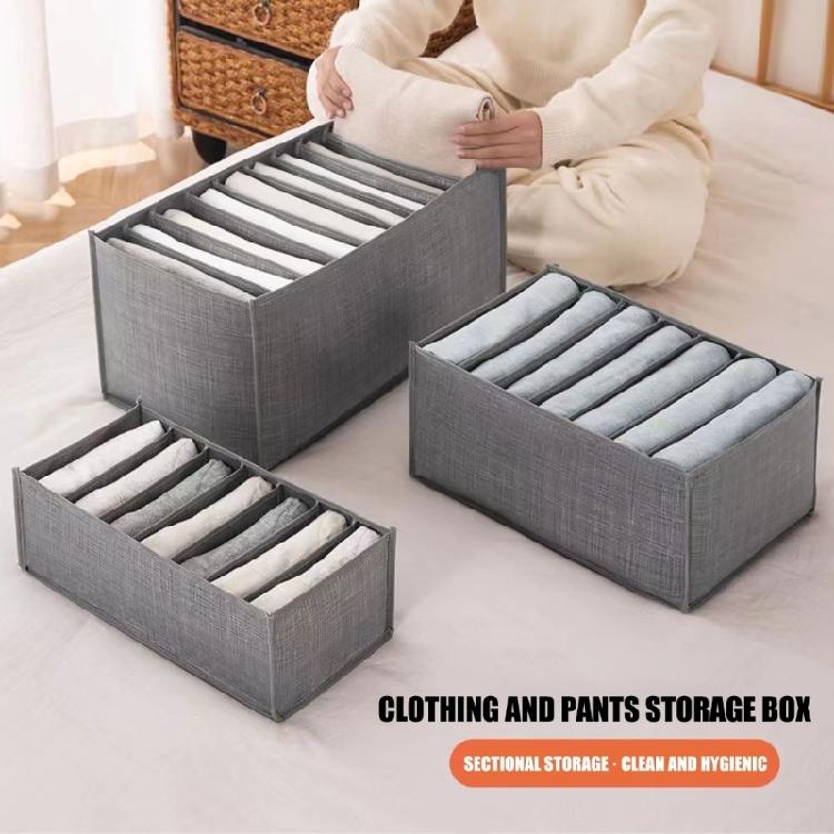 4 Pieces Large Capacity Holding Boxes With 9 Partitions Soft pliable Design For Bedroom And Cabinet