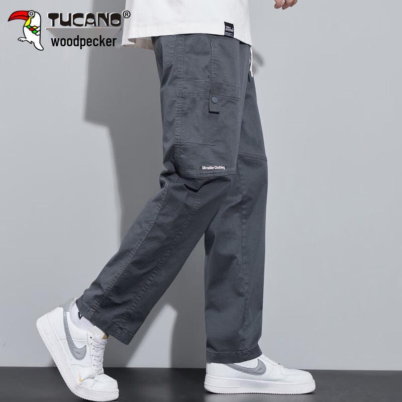 Tucano Men's Autumn/Winter Loose Straight Casual Workwear Pants